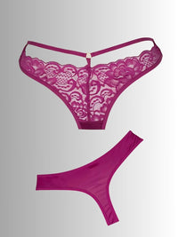 String Brazil με δαντέλα και κορδονάκια – Juicy String