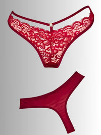 String Brazil με δαντέλα και κορδονάκια – Juicy String