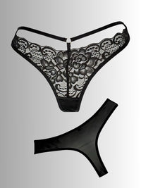 String Brazil με δαντέλα και κορδονάκια – Juicy String