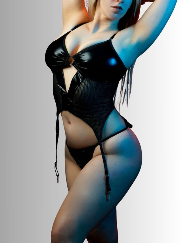 Sexy Κορσές-Κορμάκι με Ζαρτιέρες & Στρινγκ, m-l-xl – Juicy String