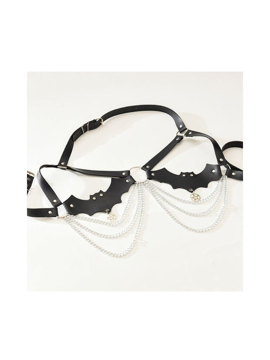 Sexy Harness System Cupless με Αλυσίδες