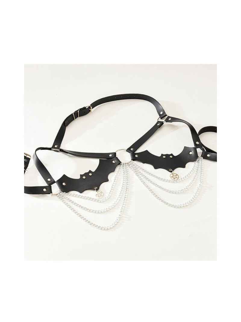 Sexy Harness System Cupless με Αλυσίδες