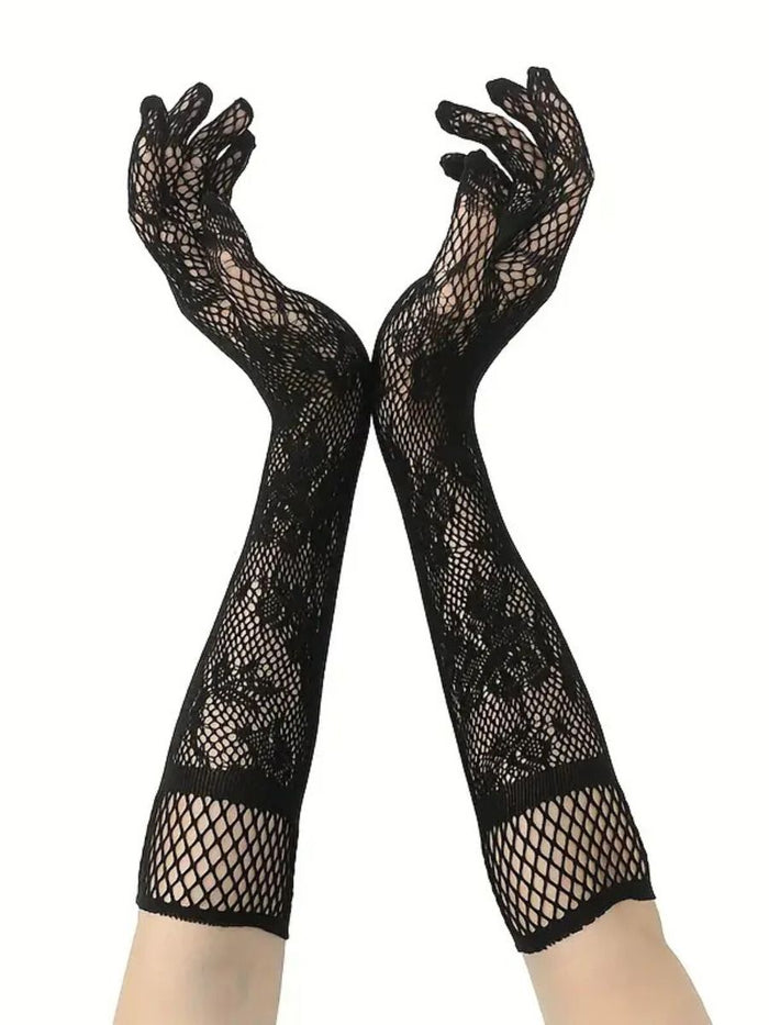 Sexy Διχτυωτά Ελαστικά Γάντια 🖤