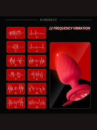 Sexy Little Devil Anal Plug με 12 Λειτουργίες Δόνησης και Ασύρματο Τηλεχειριστήριο😈