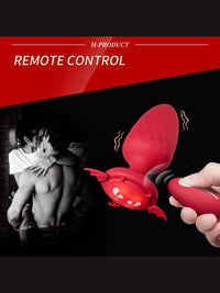 Sexy Little Devil Anal Plug με 12 Λειτουργίες Δόνησης και Ασύρματο Τηλεχειριστήριο😈
