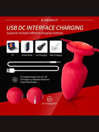 Sexy Little Devil Anal Plug με 12 Λειτουργίες Δόνησης και Ασύρματο Τηλεχειριστήριο😈