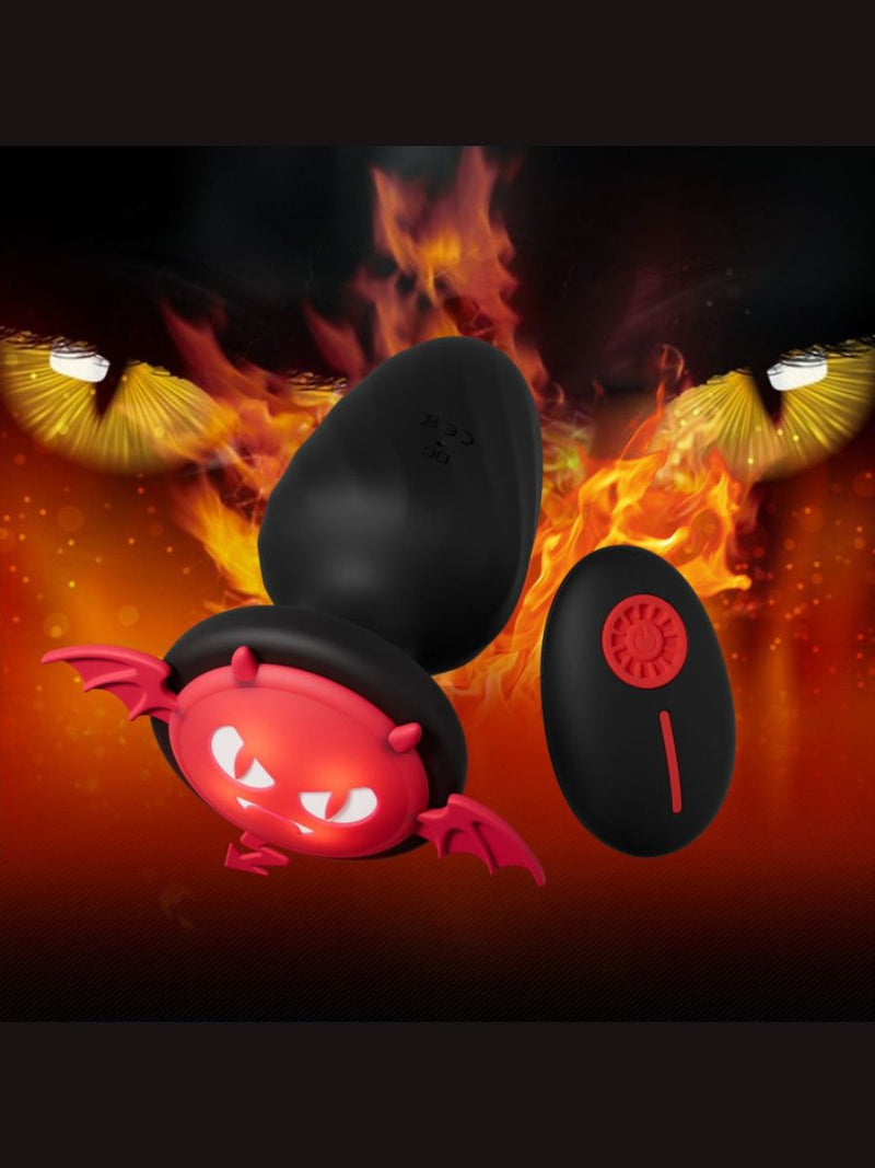Sexy Little Devil Anal Plug με 12 Λειτουργίες Δόνησης και Ασύρματο Τηλεχειριστήριο😈
