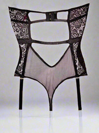 Sexy Plus Size Κορμάκι See Through με Δαντέλα