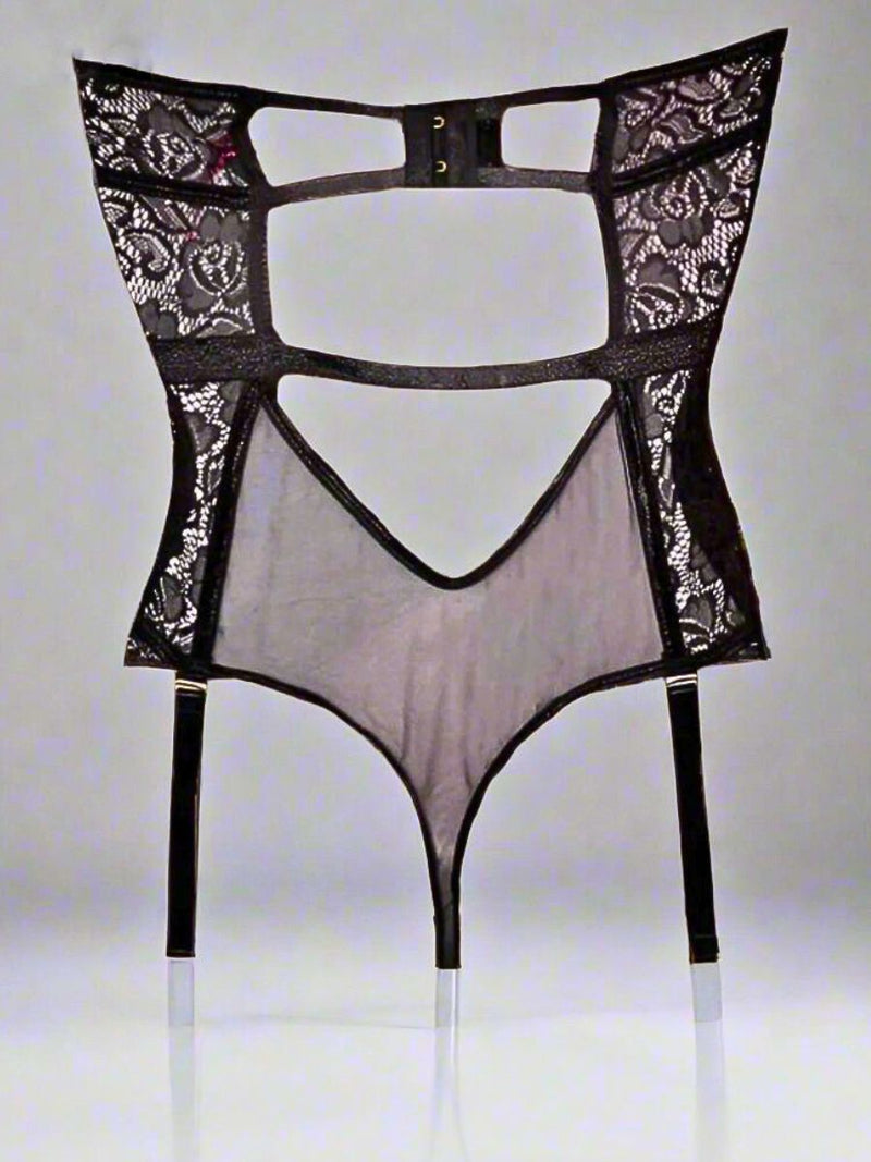 Sexy Plus Size Κορμάκι See Through με Δαντέλα