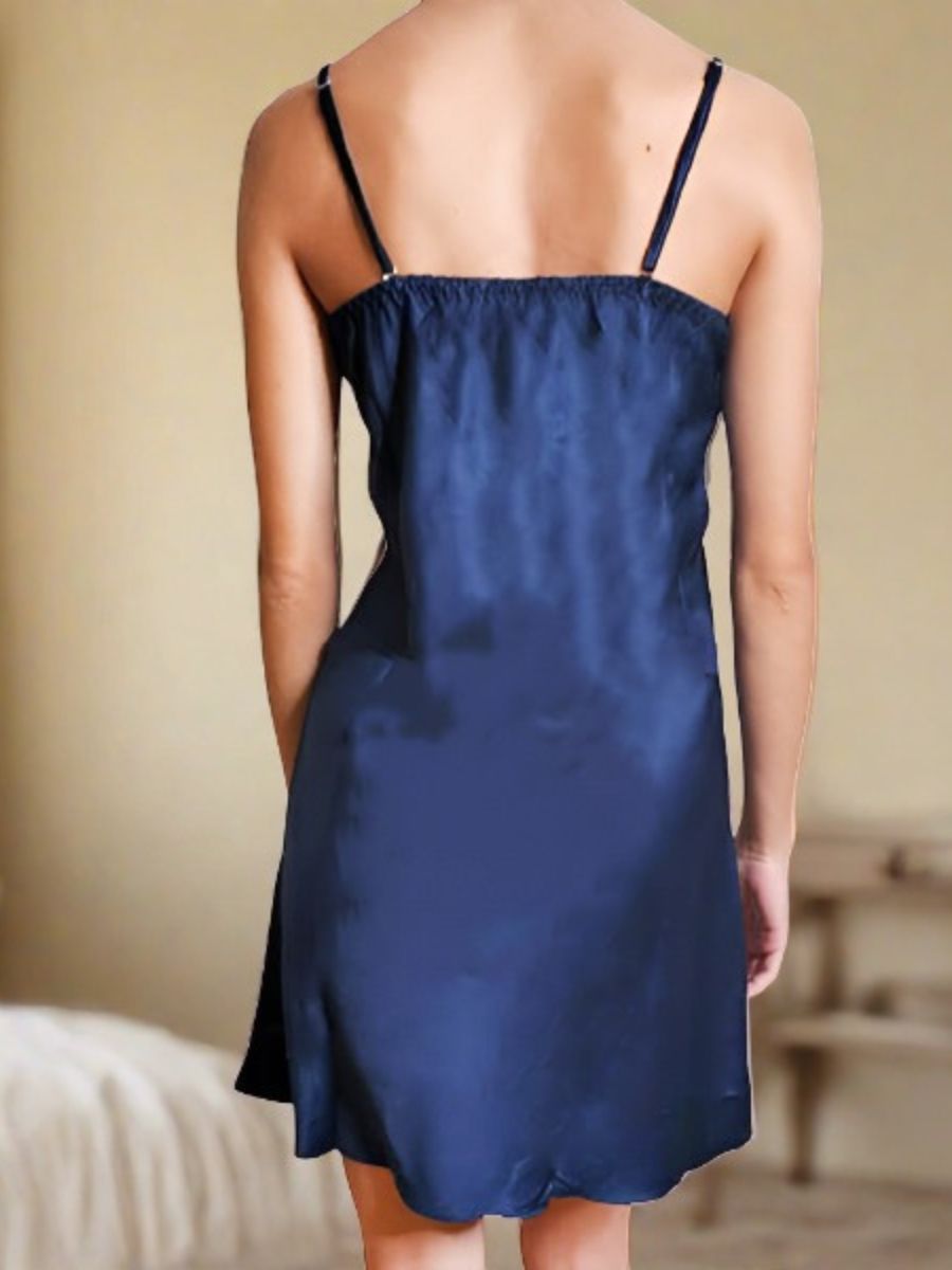 Sexy Σατέν Αέρινο Babydoll με Λάστιχο στην Πλάτη