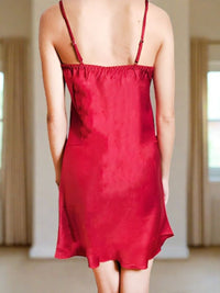 Sexy Σατέν Αέρινο Babydoll με Λάστιχο στην Πλάτη