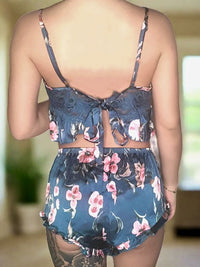 Sexy Σατέν Set Babydoll με Top και Σορτς από Πολύ Απαλό Ύφασμα