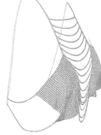 Γυναικείο sexy top με αλυσίδες και strass – Juicy String