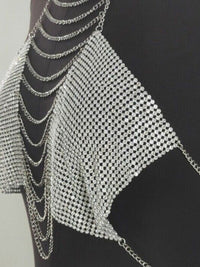 Sexy Top με Αλυσίδες και Strass για Μοναδικές Εμφανίσεις