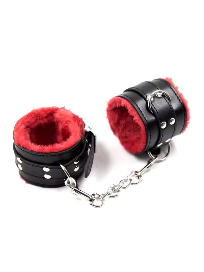 Ρυθμιζόμενες Δερμάτινες Χειροπέδες Bondage με Αλυσίδα 🔗❤️