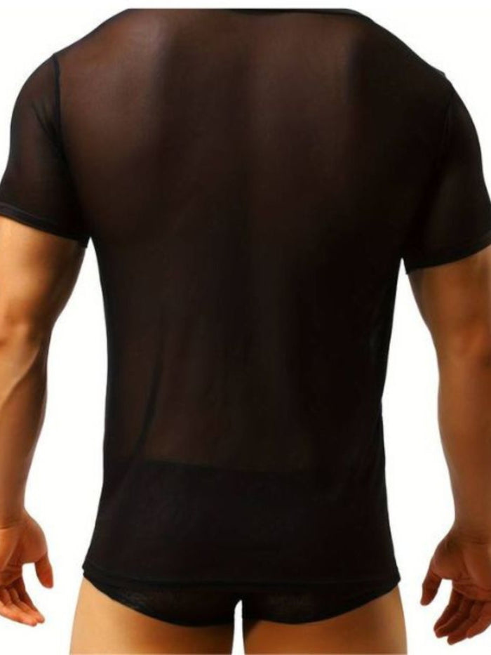 Slim Fit Top από Μαύρη Διαφάνεια