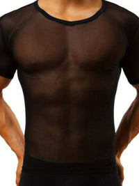 Slim Fit Top από Μαύρη Διαφάνεια