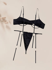 Super Hot G-String Set με Διακοσμητικά Κορδόνια