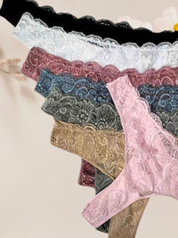 Thong String με Δαντέλα και Brazil Κόψιμο