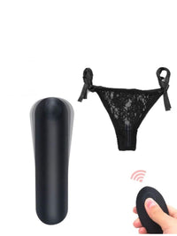 Sexy Μαύρο Wearable Panty Vibrator – Ασύρματο με Τηλεχειριστήριο