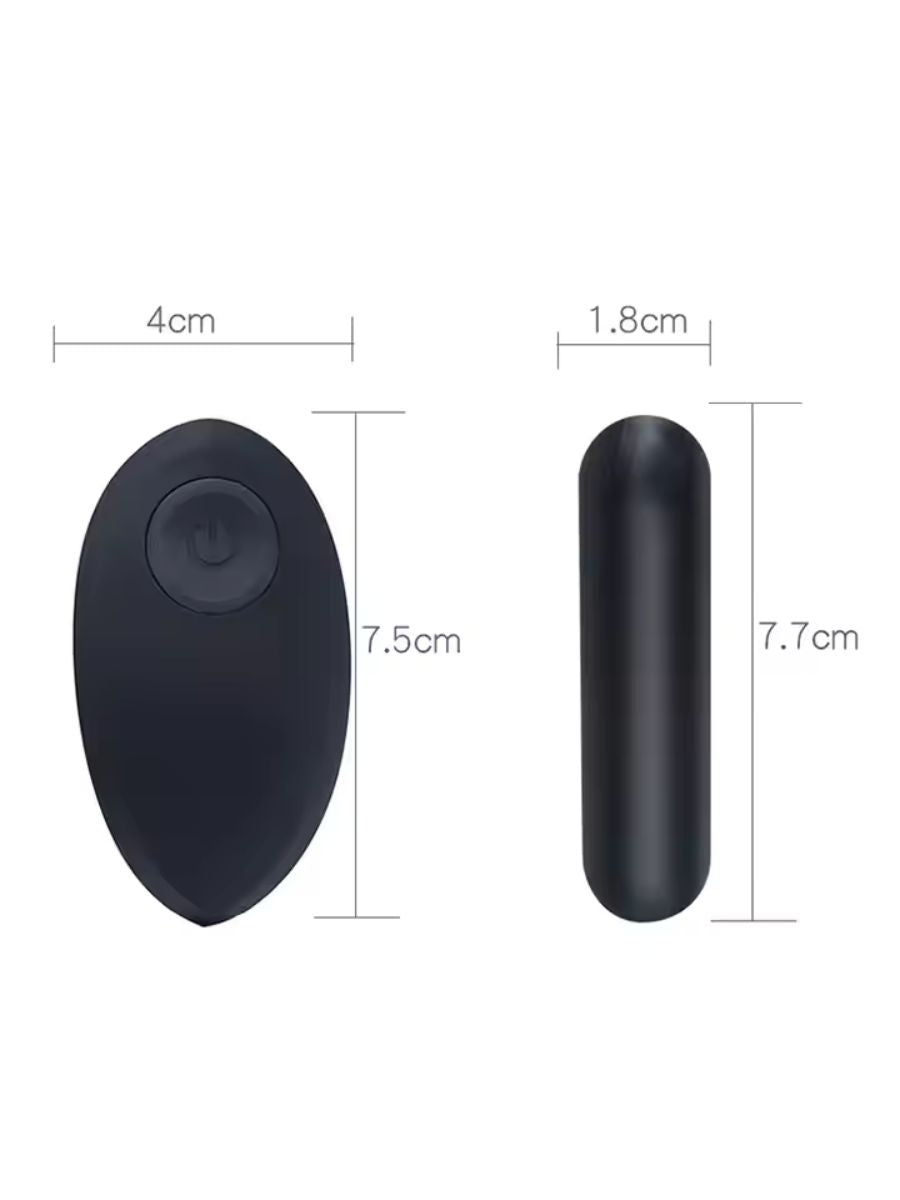 Sexy Μαύρο Wearable Panty Vibrator – Ασύρματο με Τηλεχειριστήριο