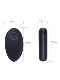 Sexy Μαύρο Wearable Panty Vibrator – Ασύρματο με Τηλεχειριστήριο