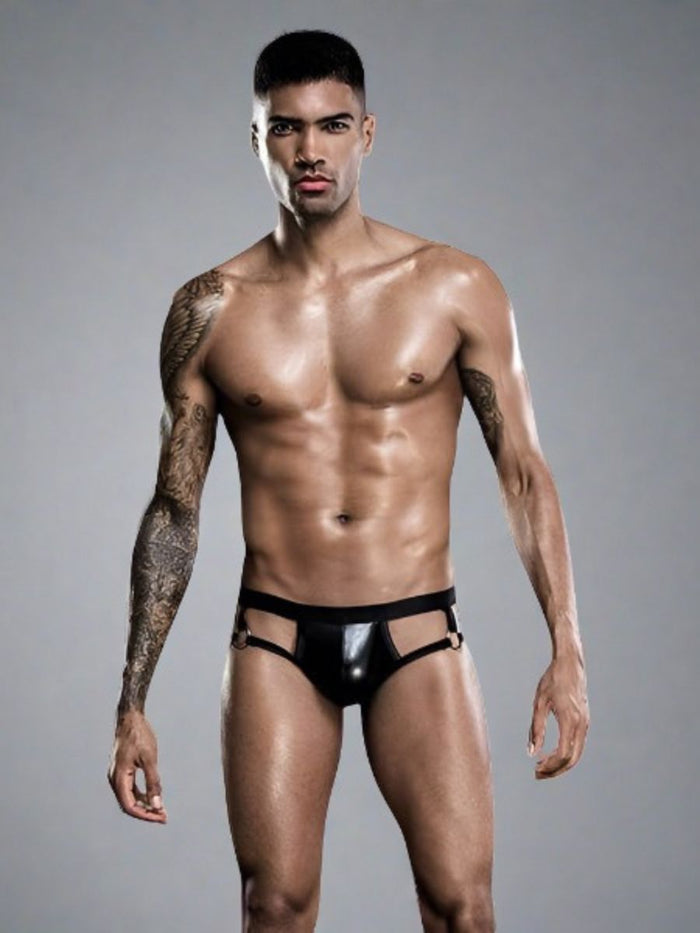 Wetlook Sexy Jockstrap με Διπλό Λάστιχο