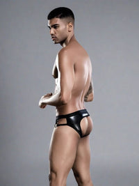 Wetlook Sexy Jockstrap με Διπλό Λάστιχο