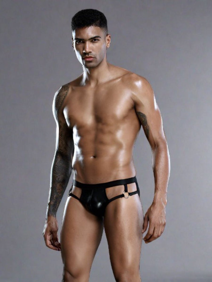 Wetlook Sexy Jockstrap με Διπλό Λάστιχο