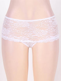 Λευκό σέξι εσώρουχο με άνοιγμα στον καβάλο – Juicy String