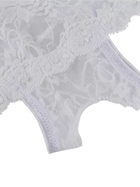 Λευκό σέξι εσώρουχο με άνοιγμα στον καβάλο – Juicy String