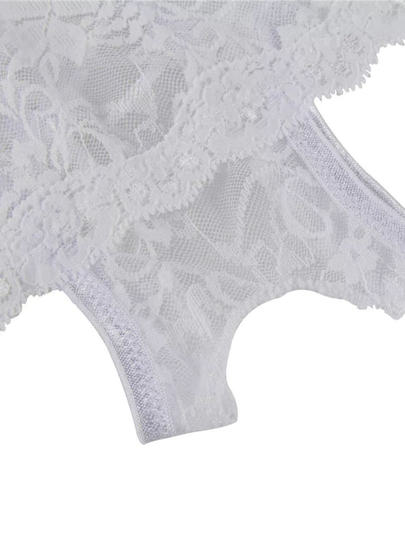 Λευκό σέξι εσώρουχο με άνοιγμα στον καβάλο – Juicy String
