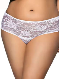 Λευκό σέξι εσώρουχο με άνοιγμα στον καβάλο – Juicy String
