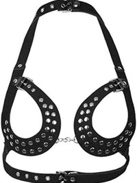 Γυναικείο Δερμάτινο Harness – Gothic Στήθους ✨🖤