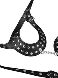 Γυναικείο Δερμάτινο Harness – Gothic Στήθους ✨🖤