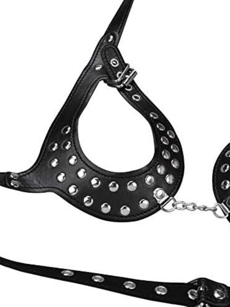 Γυναικείο Δερμάτινο Harness – Gothic Στήθους ✨🖤