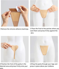 Strapless γυναικείο C-string εσώρουχο σιλικόνης χωρίς ραφές – Juicy String