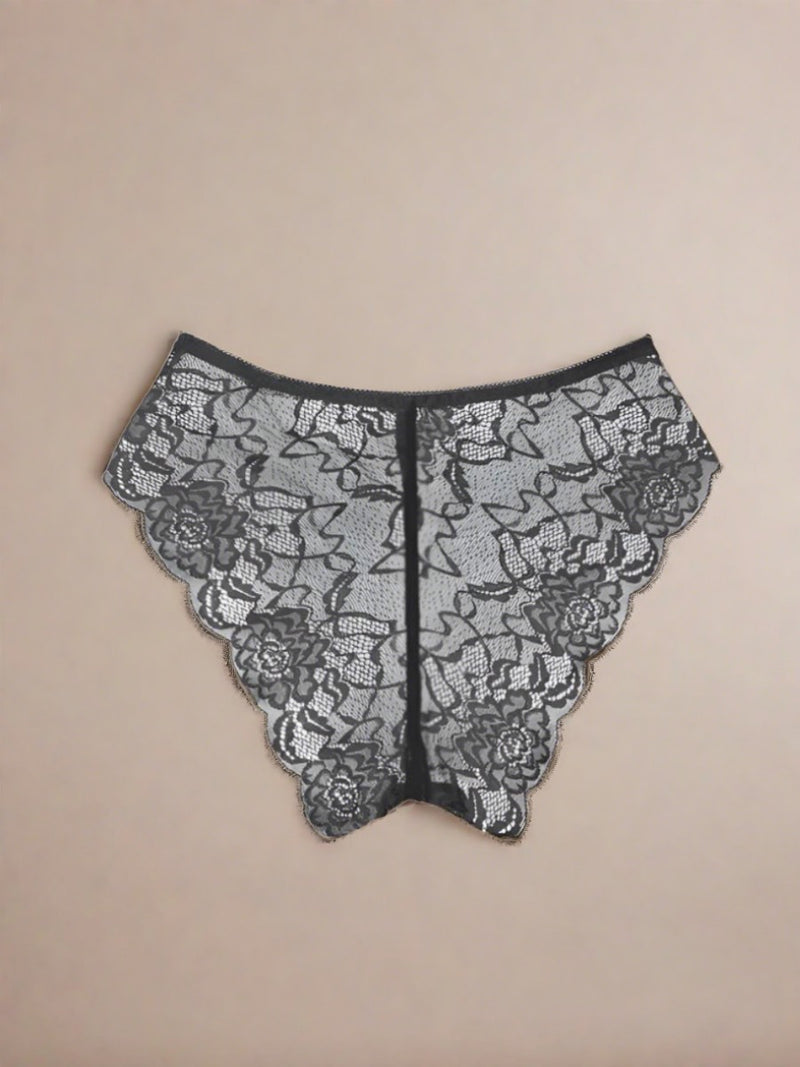 Γυναικείο Slip με Animal Print Σχέδιο και Δαντέλα στο Πίσω Μέρος